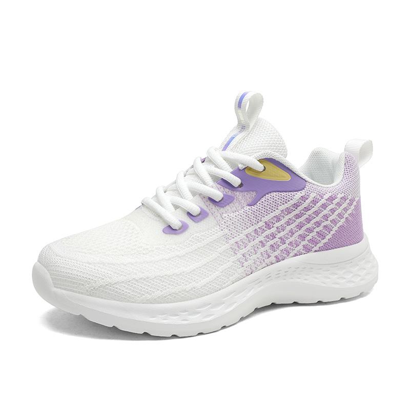 Breathale Casual Sneakers Women Knitted Lightweight Running Shoes Anti-slip Casual Sports Footwear for Jogging Walking Traveling