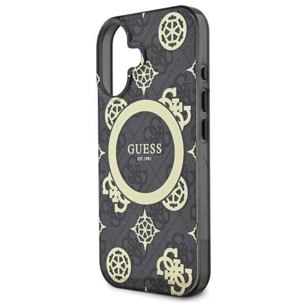 Guess Guhmp16Sh4Pyeek Iphone 166.1 Czarny/Black Hardcase Iml Peony On 4G Background Magsafe