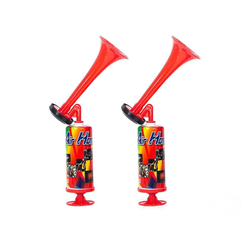 Soccer Horn Football Stadium Horn Handheld Soccer Air Cheering Horn Portable Handpush Pump Blast Air Horns for Sports Events