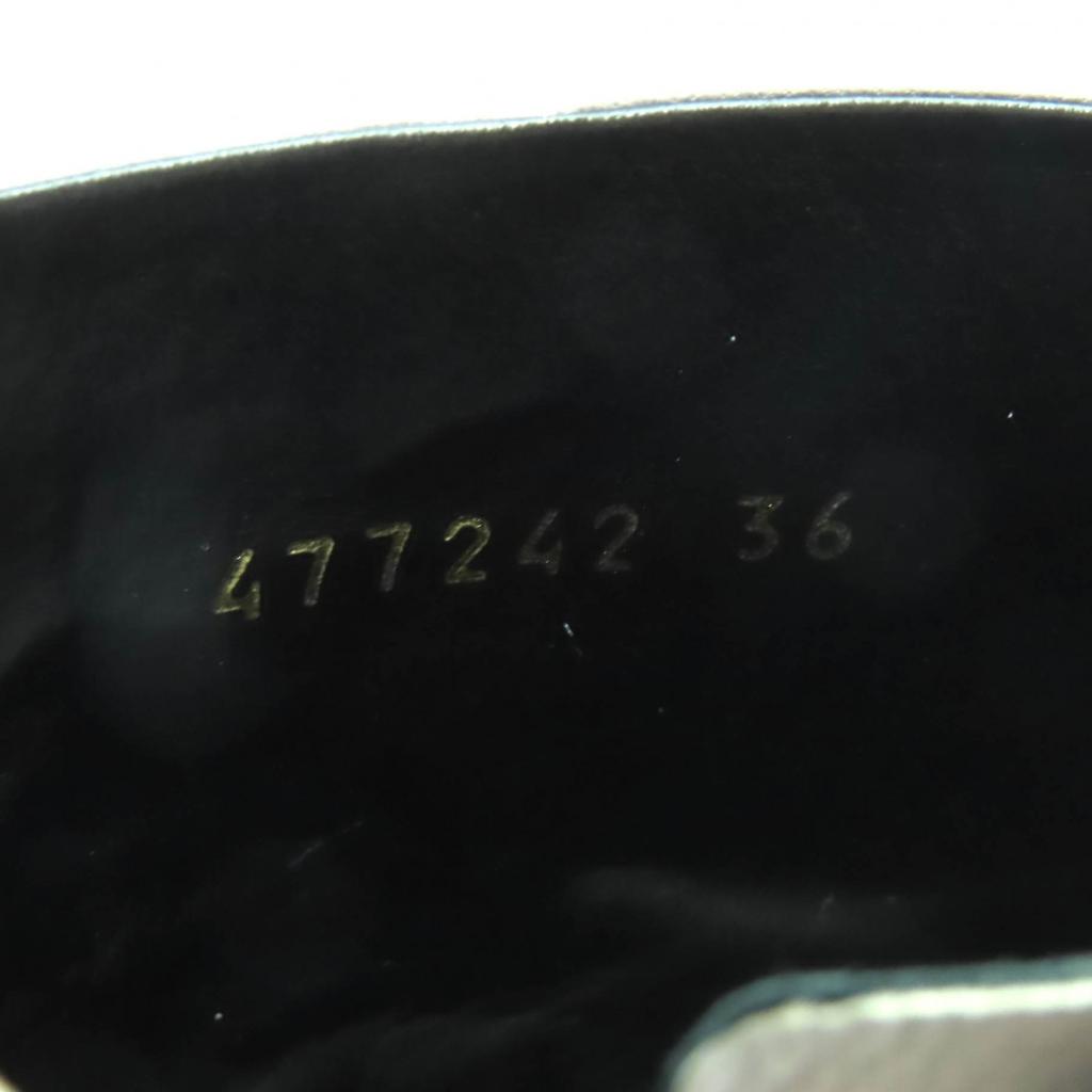 Pristine BALENCIAGA short boots gray leather Women 36 477242 Used