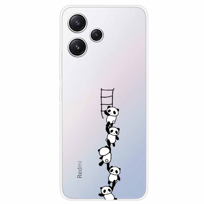 For Xiaomi Redmi 12 Case Flowers Clear TPU Silicon Funda Capa On for Redmi 12 4G / Redmi12 5G Soft Covers Transparent Coque Bags