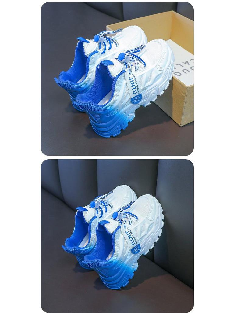New Gradient Color Sneakers for Kids - Girls' Casual Shoes & Boys' Running Sneakers for Spring and Autumn