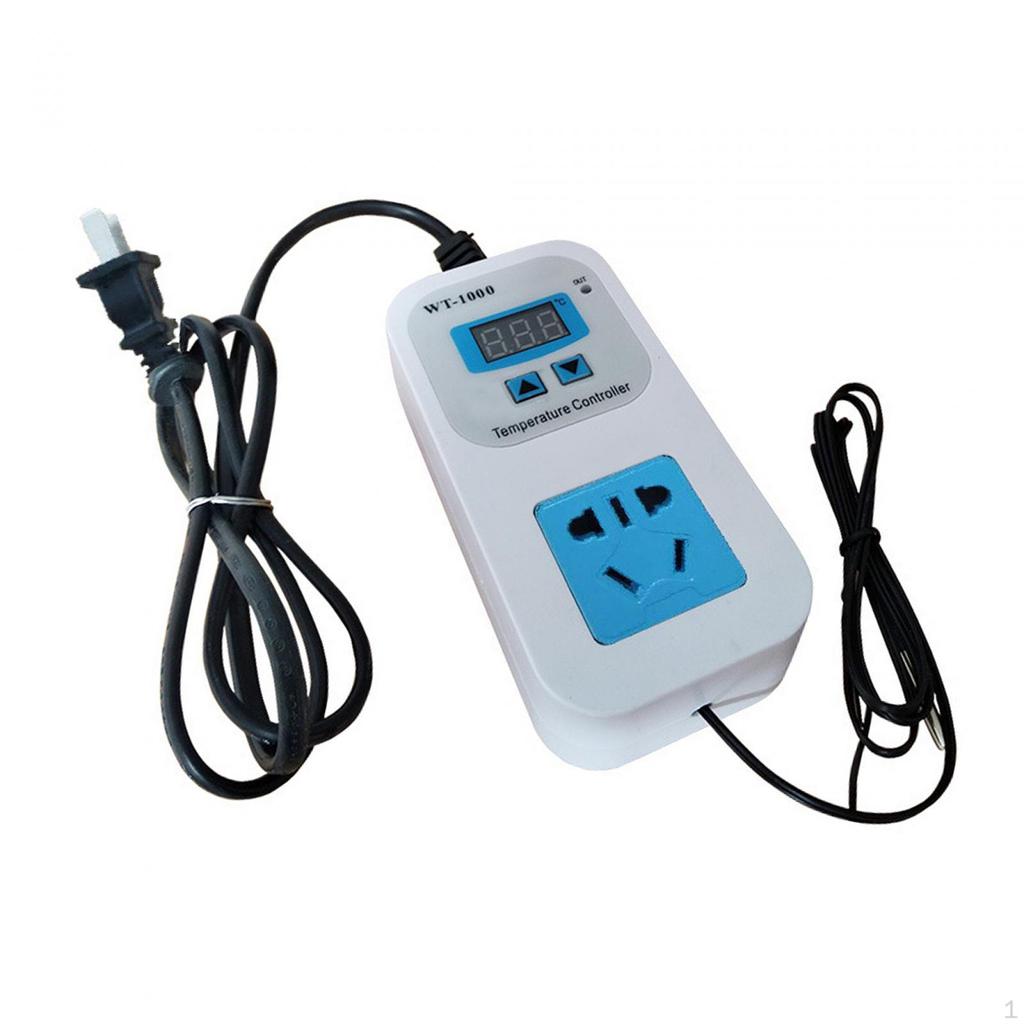 US-Adapter Digitaler Thermostatregler Einfach zu installieren Hängende Anzeige Temperatur