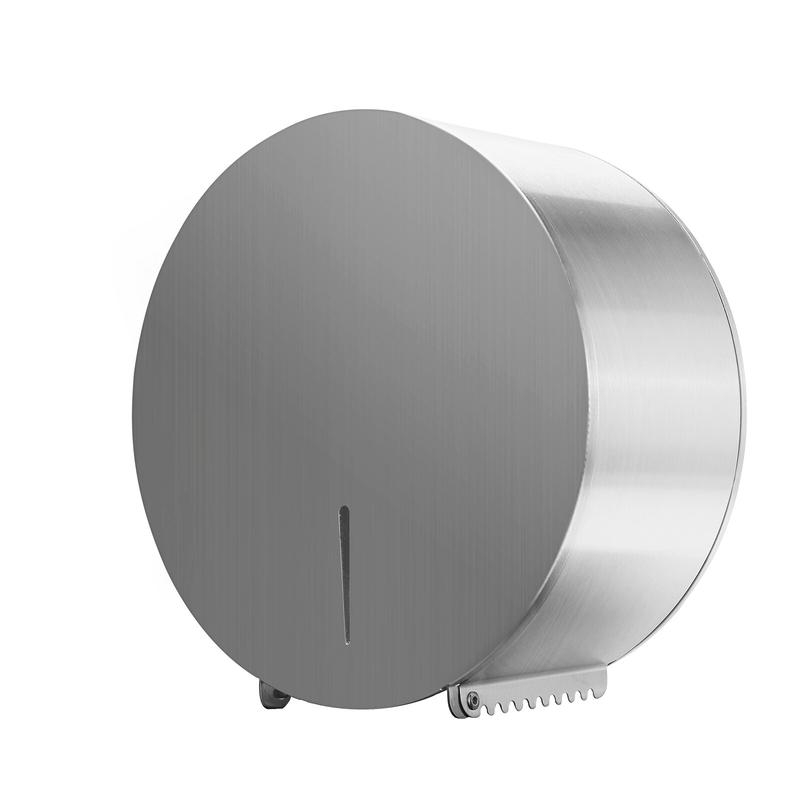 Toilet paper wall handle with lid chrome plated toilet paper box stainless steel roll dispenser for storing bathroom towels |