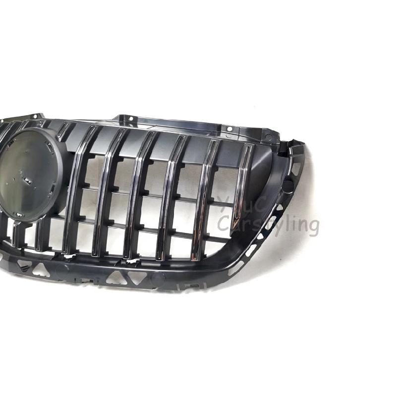 W906 GT Style Front Bumper Grill For Mercedes Benz Sprinter W906 2500 3500 2014-2018 facelift Racing Grille Silver