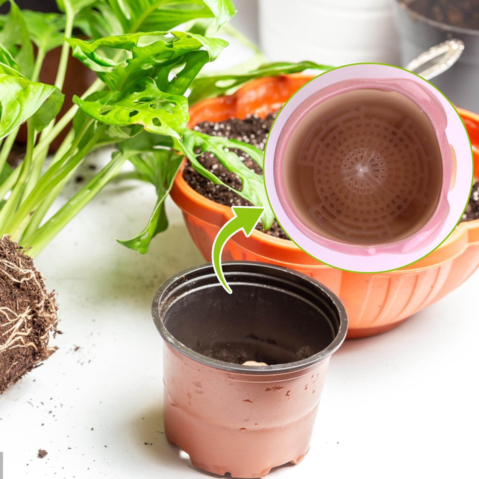 

30 шт. Модернизированный конусный цветочный горшок с отверстием 30pcs