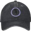 Cricket Player Graphic Baseball Cap Vintage Washed Denim Style Adjustable Dad Hat