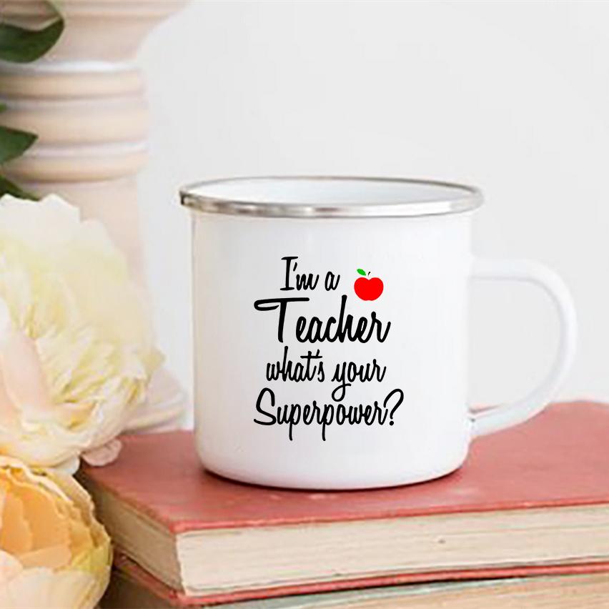 Unterrichten Es Eine Herzensangelegenheit Druck Tassen Freunde Touristentasse Kaffeetasse Edelstahlbecher Niedlich Ungewöhnlich Teetasse Personalisiertes Geschenk