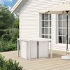 Garden Dining Chairs 2 Pcs White and Anthracite PP