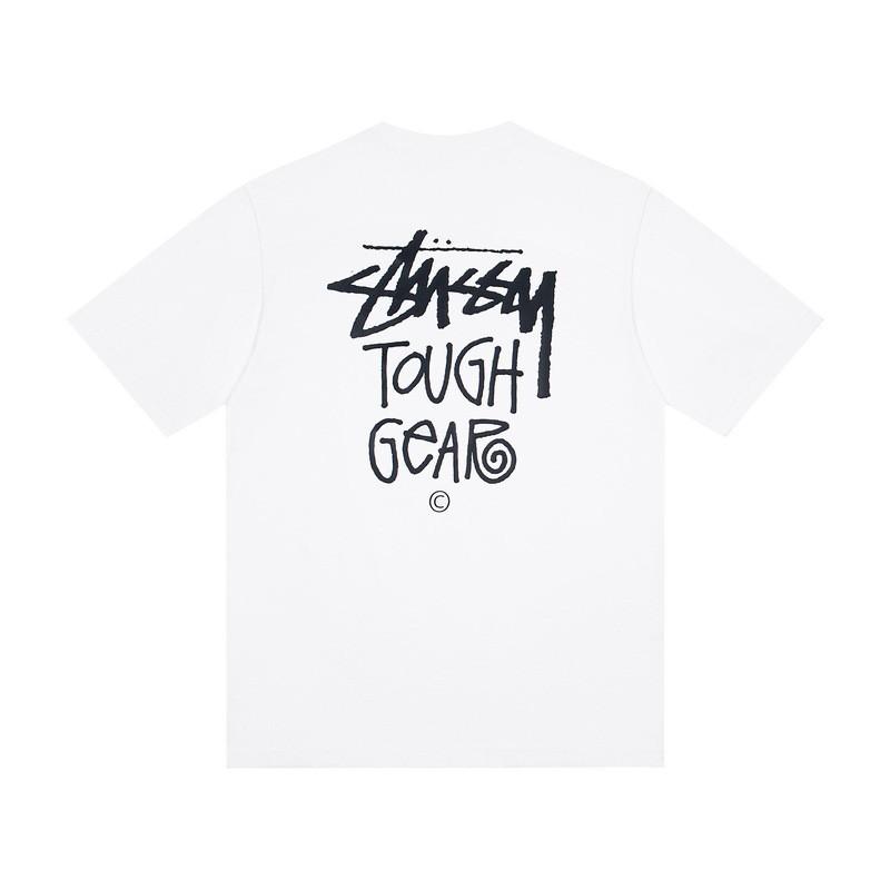 Camiseta de Algodón Unisex de Corte Holgado con Estampado de Letras Camiseta Casual de Manga Corta para Adolescentes y Adultos
