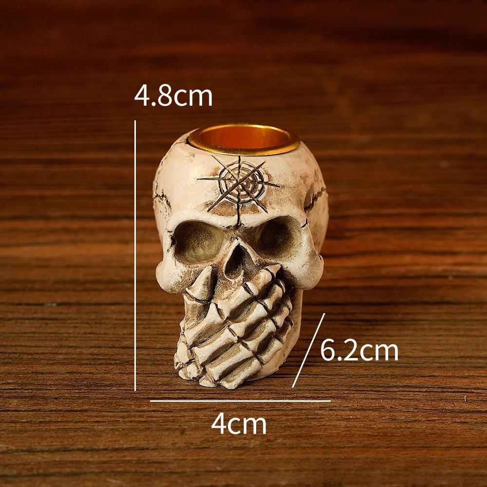 Resin Handicrafts Bone Candlestick Candle Holder Halloween Accessories Skeleton Candelabros Home Decoration Accessories