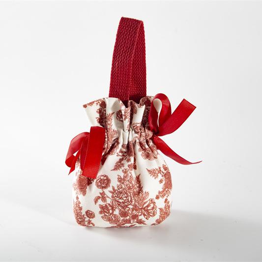 10 Pcs Hand Drawn Flowers Jacquard Candy Bag Wedding Candy Box No Folding Required Handheld Gift Box Used for Wedding Festival