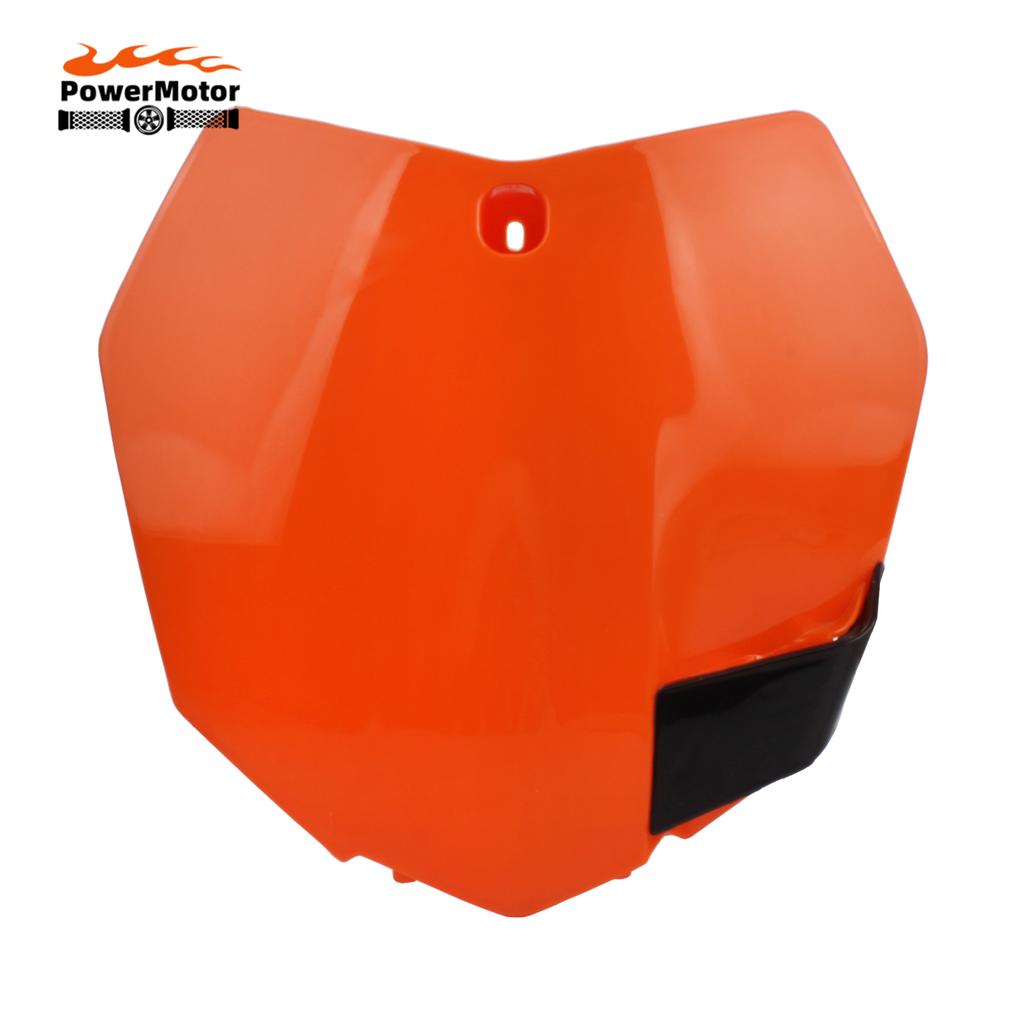 For KTM 2013-2015 SX SXF XCF 125 250 350 450 Motocross Motobike Pit Dirt Bike Number Plate Front Name Plate Spare Parts