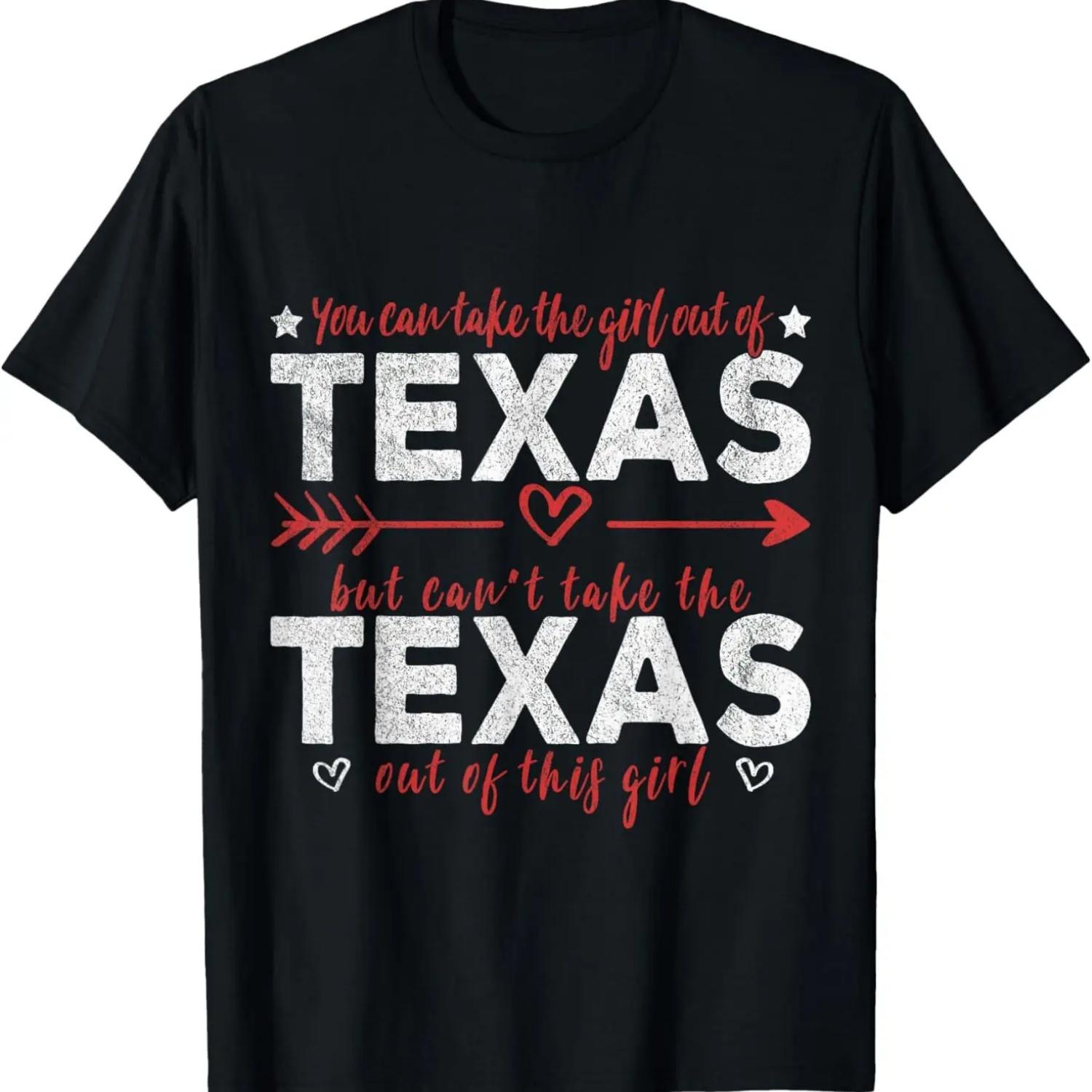 Girl Out Of Texas Hometown Home Texas T-Shirt S чёрный