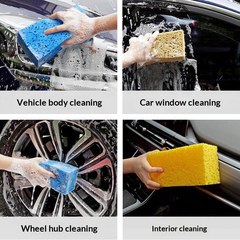 Car Wash Cleaning Sponge Thickened High Foaming Strong Stain Removal Scratch-Free for Auto Home Furniture Cleaning Tasks