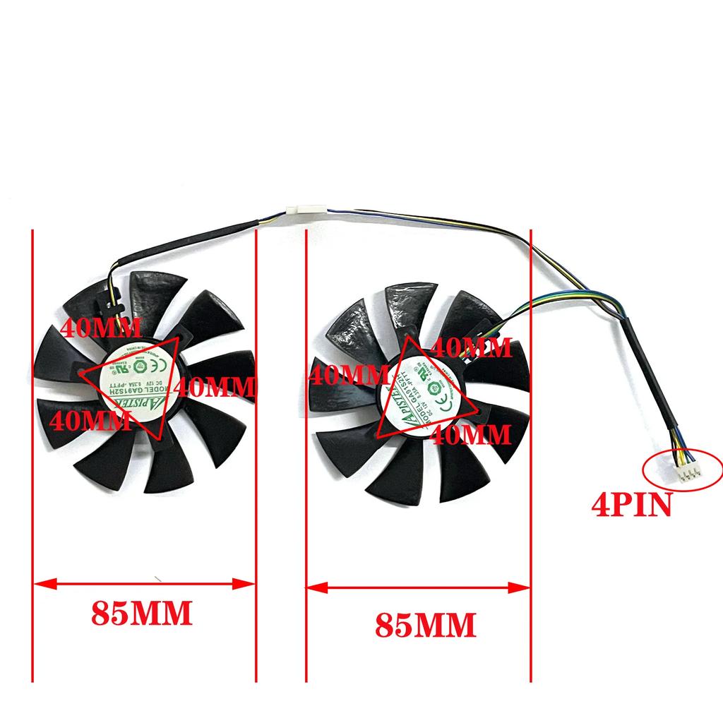 For ZOTAC GTX 1060 AMP GTX1070 1070 MINI graphics card cooling fan 85MM GA91S2H GFY09010E12SPA GTX1060 1070 GPU FAN