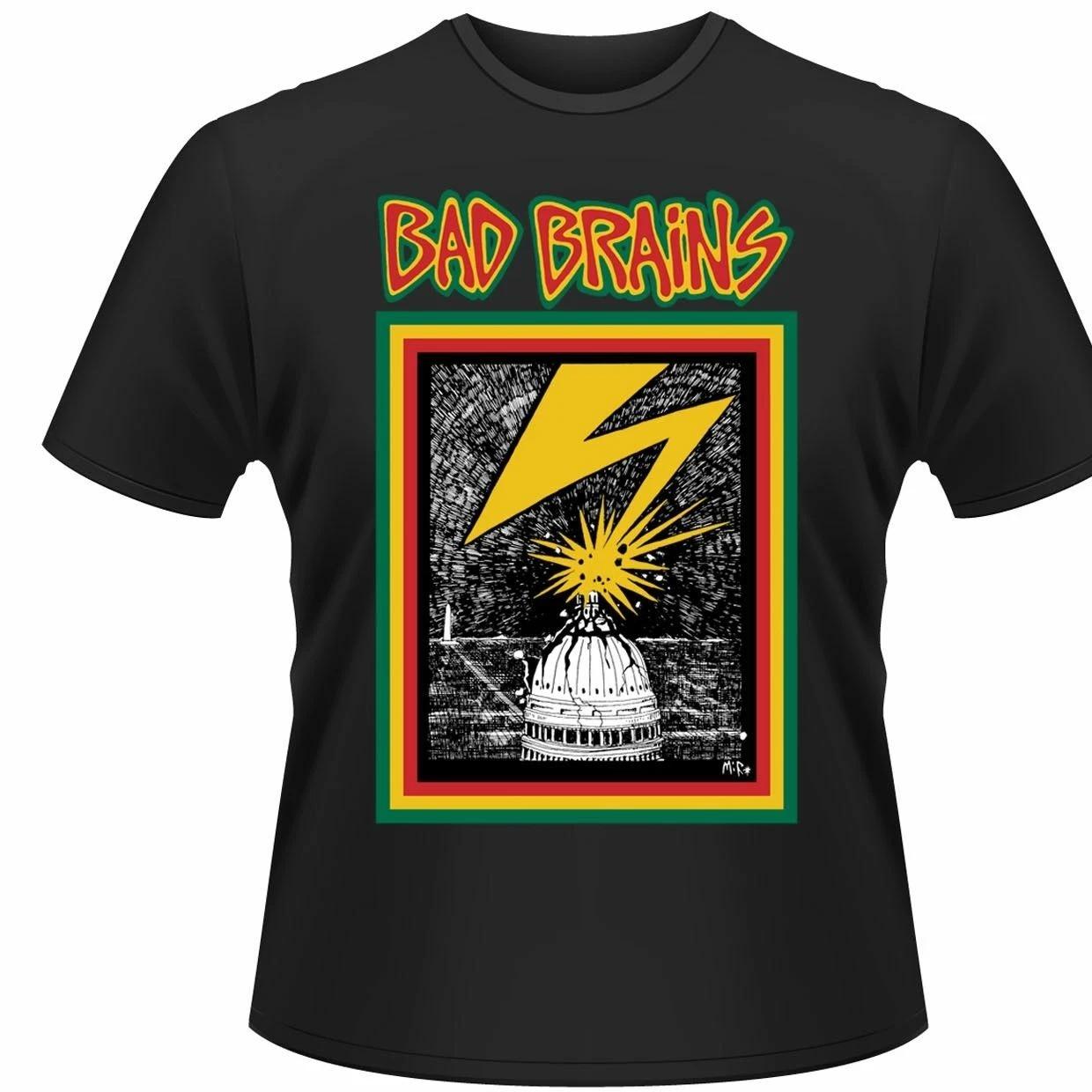 

Official Bad Brains T Shirt Black Album Logo Mens Metal Hardcore Punk Rock New 2XL