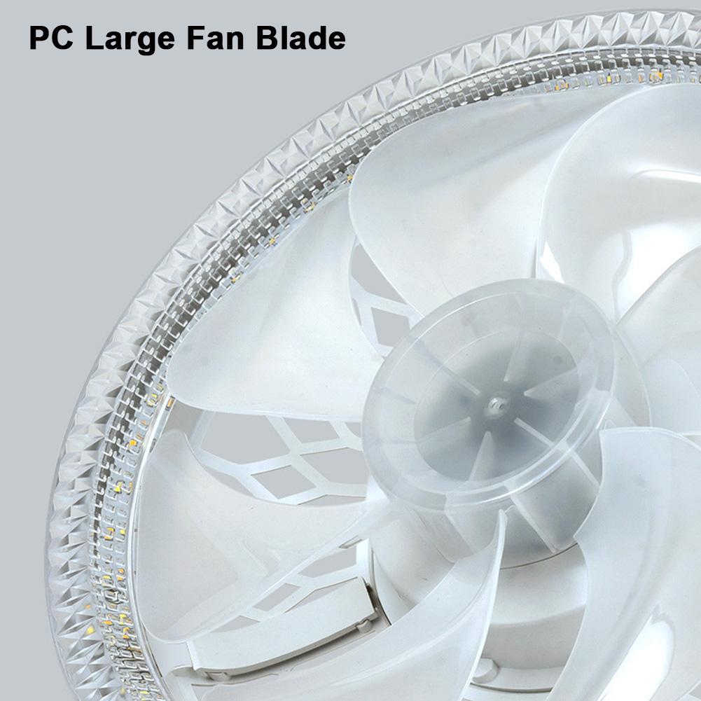 Smart Ceiling Fan with LED Light Dimmable Ceiling Fans Light Remote Control 3 Color Temperature 4 Speeds for Bedroom Living Room