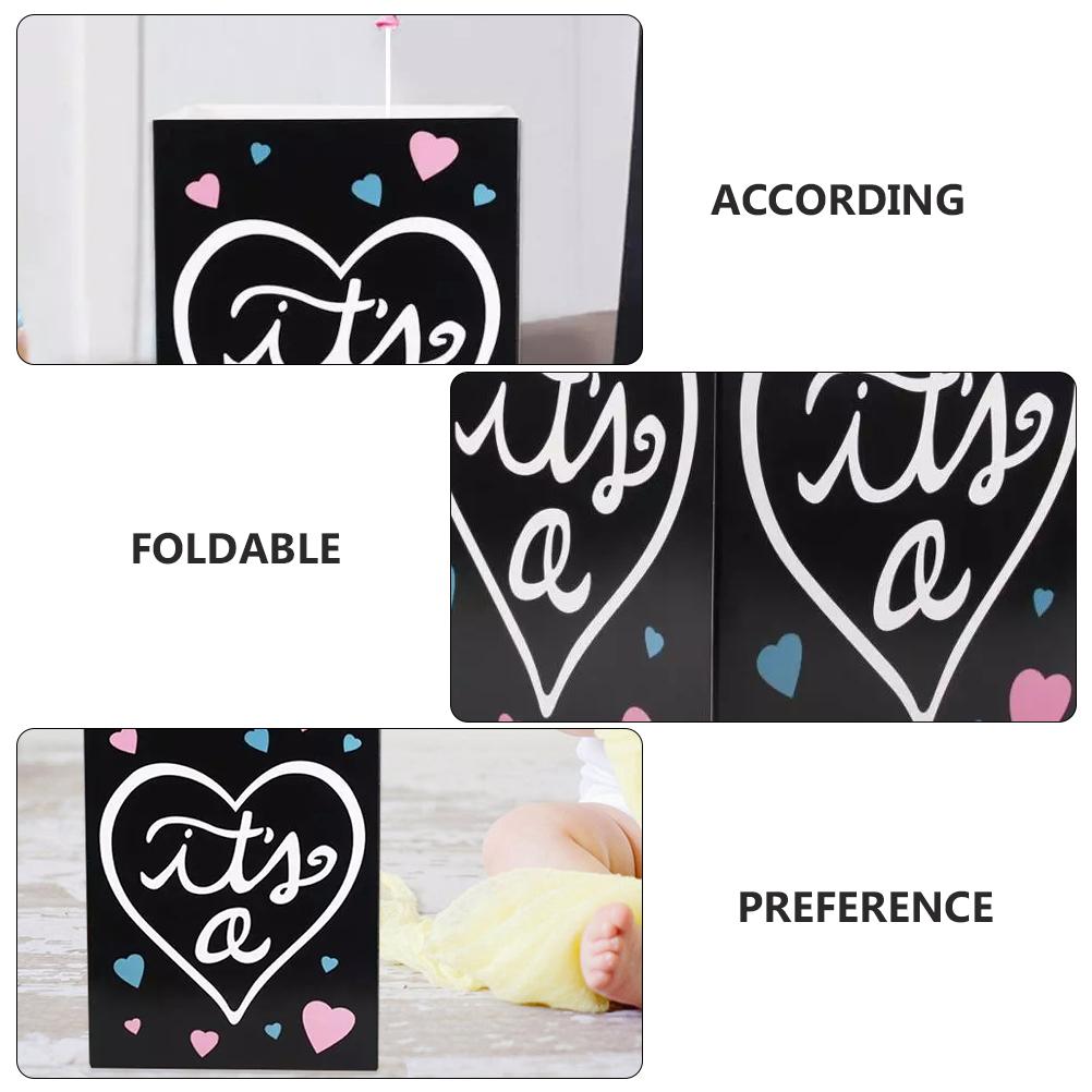 Reveal Balloon Box Clear Balloons Baby Birthday Party Favors Decorative Paper Girl