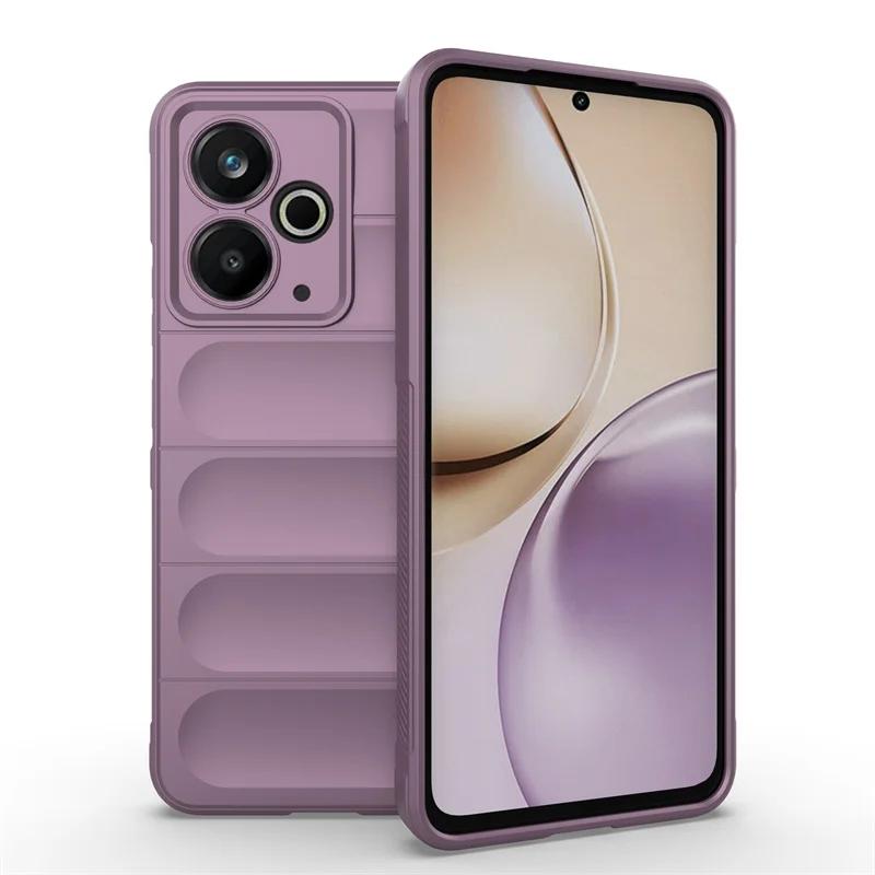 Custodia in Silicone Antiurto con Sensazione di Pelle Flessibile per Realme 14 5G Realme 14T Copertura Protettiva Guscio Posteriore Fundas Coque