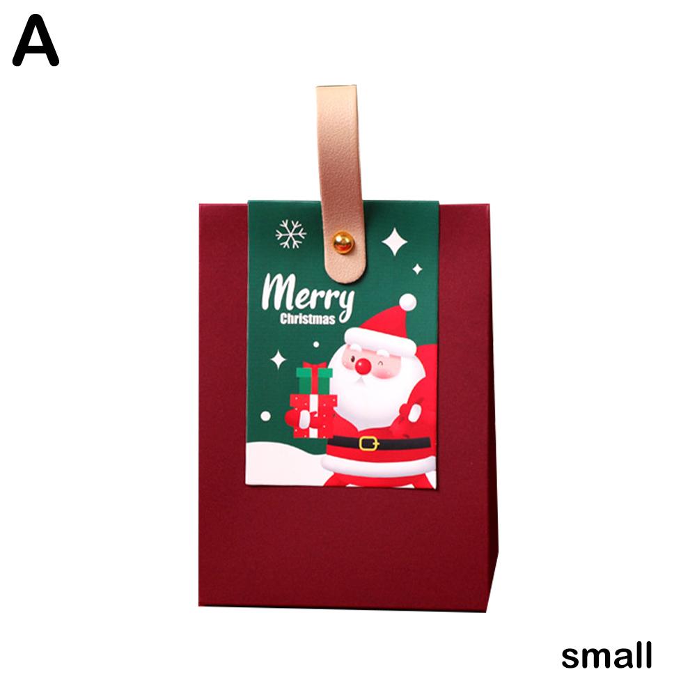1pc Christmas Gift Boxe Santa Claus Candy Dragee Box Gift Packaging New 2024 Year Packaging Box V9S6