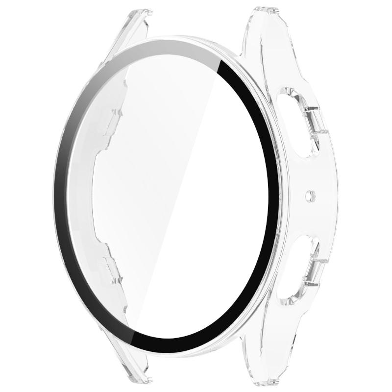 Smartwatch Protective Cover Watch Bumper Case Tempered Glass Screen Cover for Watch 7 40mm/44mm Assorted Color