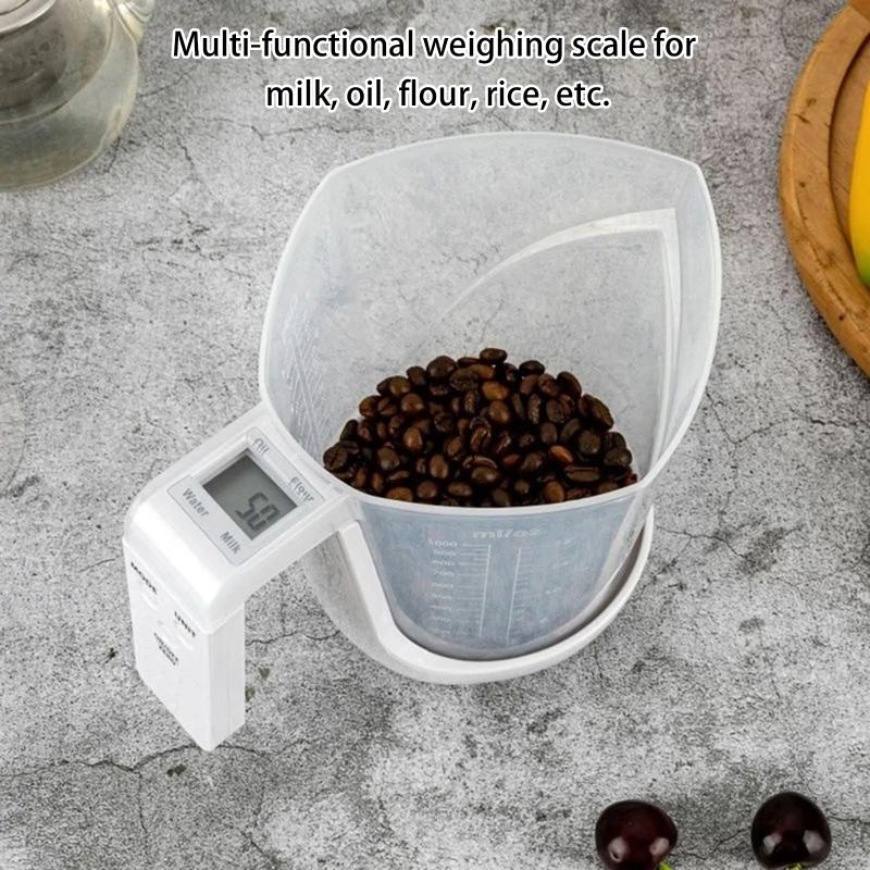 Multifunctional Measuring Cup Scale, Electronic Scale, Kitchen Tool, High-Precision Weighing Of Liquids And Solid Foods A