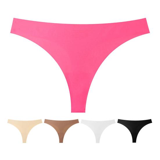 Seamless Women Thongs Low Waist No Show Ladies Workout Underwear Sexy Stretch Soft Breathable Panties
