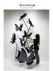 Large Pink Butterfly Art Set for Visual Merchandising, Window Decoration, Floral Display, and Hotel Landscaping