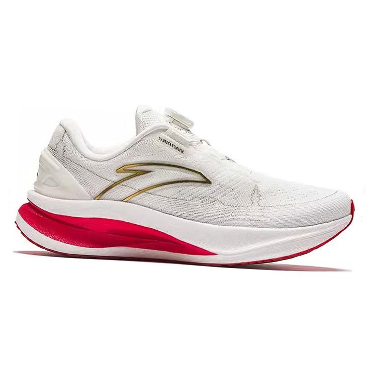 Anta Champion 2 Pro Sports Comfortable Non-Slip Wear-Resistant Low-Top Running Shoes Men Sneaker White Red 112345582S-1