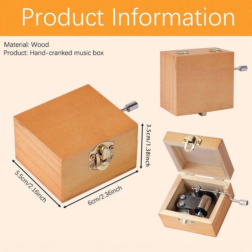 Personalisierte Holz-Spieluhr, Gravierte Spieluhr, Holz-Spieluhr, Andenken-Geschenk, Geschenk zur Babyparty