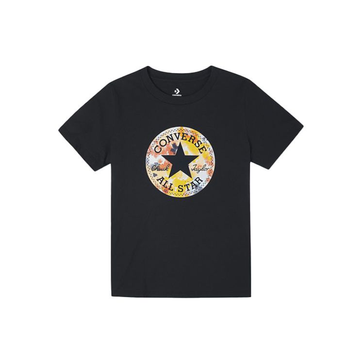 

Повседневная футболка с коротким рукавом Converse с градиентным принтом, женские топы, черные 10022176-A02