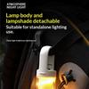 Detachable Camping Lamp Type C Charging 4 Modes Filament Breathing Light Bottom Screw Hole for Tent Bedroom