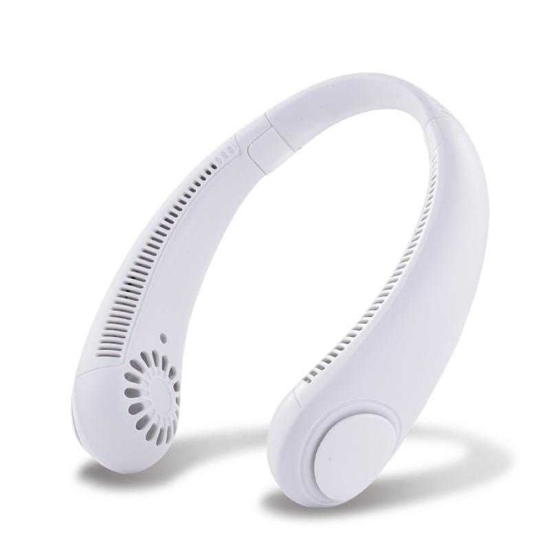 Ventilator de gât suspendat Mini ventilator portabil fără lame, reîncărcabil prin USB, răsucibil, fără frunze, răcire cu aer pentru sport