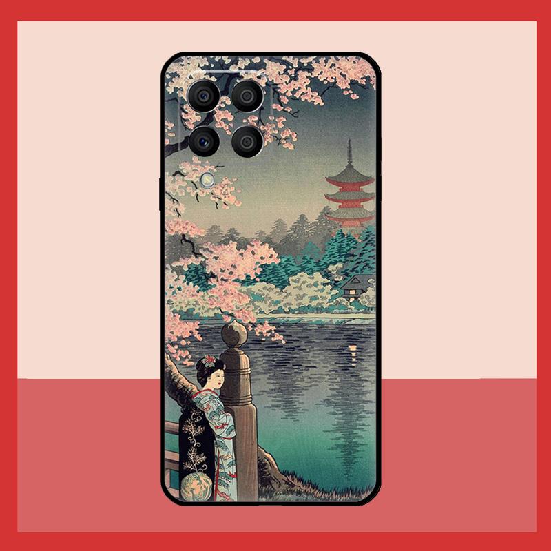 Ukiyo-e Japanese Art Case For Samsung Galaxy M31 M21 M13 M33 M53 M15 M35 M55 M16 M36 M56 M12 M32 M52 M14 M34 M54