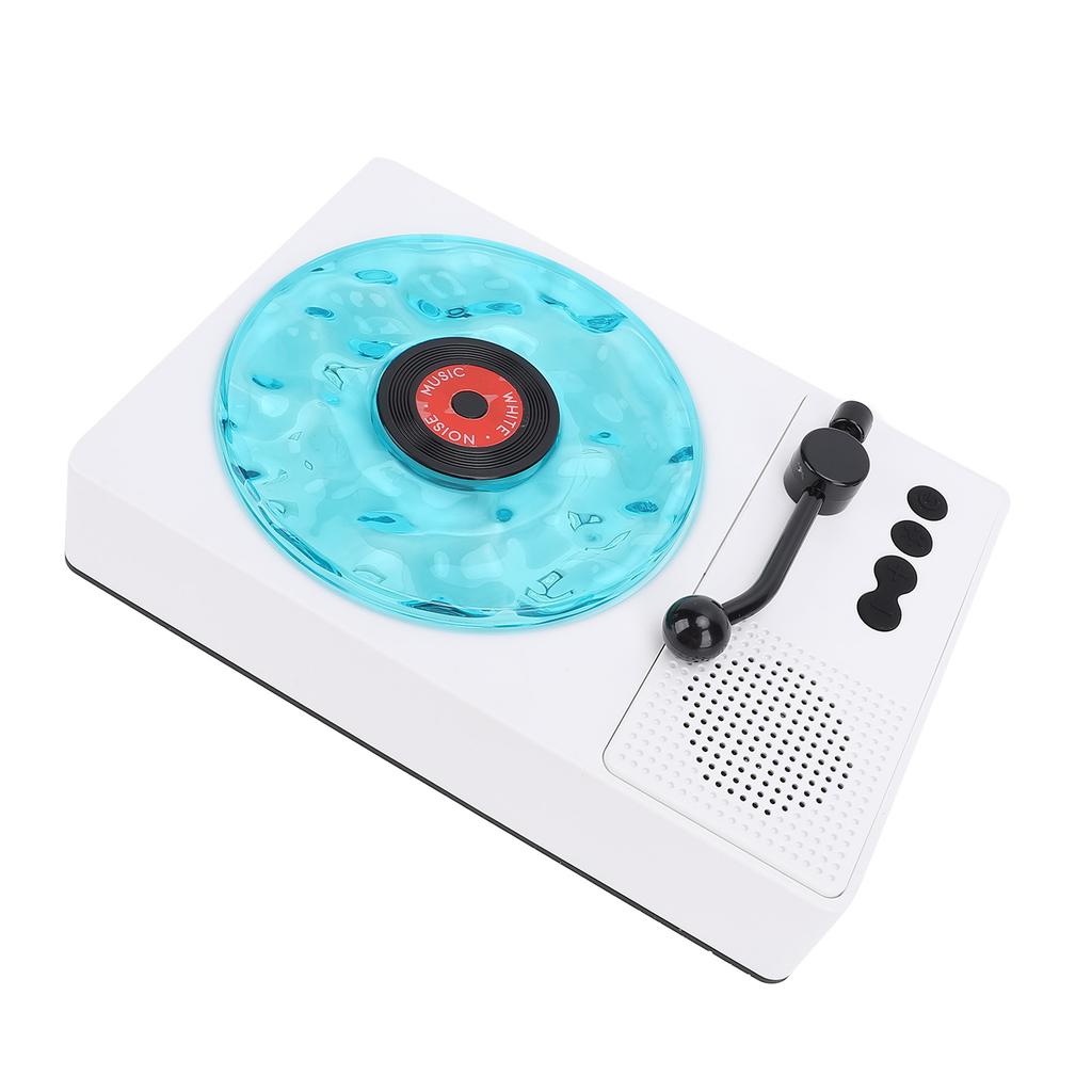 Waves Bluetooth Lautsprecher Tragbar Vintage Drahtlos Waves Plattenspieler Bluetooth Lautsprecher Weiß