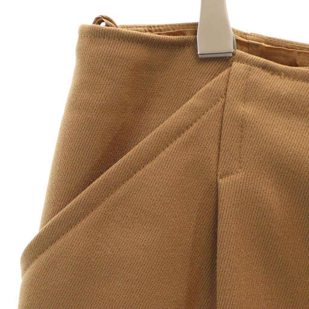 Hermes Made In France Midi Length Wrap Skirt 40 Brown Women Used