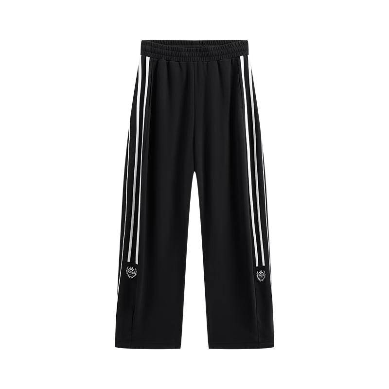 Kappa Women s Striped Loose Straight-Leg Sport Pants M