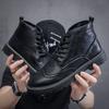 Herbst Neue Martin Stiefel Business Lederstiefel Schnürstiefel High Top Lederschuhe Winter Schützende Und Verschleißfeste Herrenstiefel