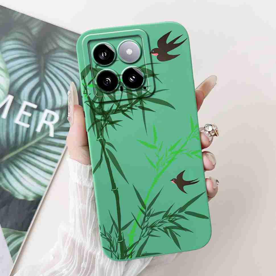 Cover For Xiaomi 14 Case Silicone Shockproof Soft Camera Protective Pattern Matte For Xiaomi 14 Mi14 Xiaomi14 5G 2023 Cases