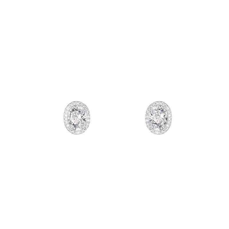 Fashionable Pigeon Egg Earrings, Women's Oval Earrings, Niche Design, High-end Ear Accessories