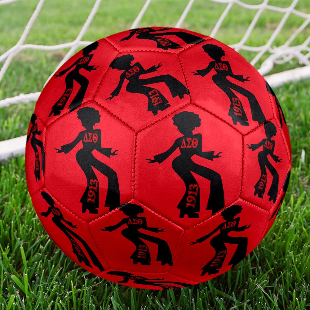 Delta Sigma Theta Size 5 Soccer Ball,Indoor/Outdoor Suitable for Training Matches Tournaments Practice Games Perfect Gift for Fan