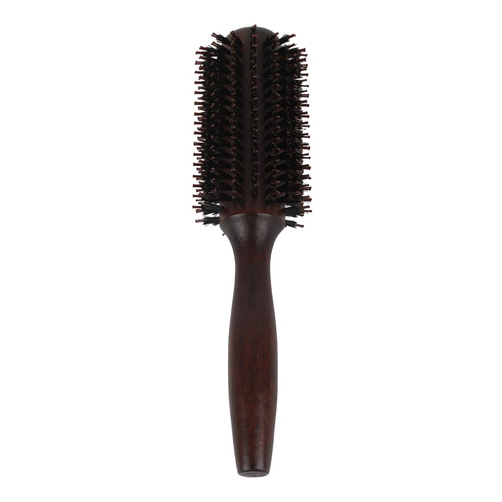Solid Wood Tube Roller Round Comb Heat Resistant Anti Static Hairdressing Comb Hair Style Tool