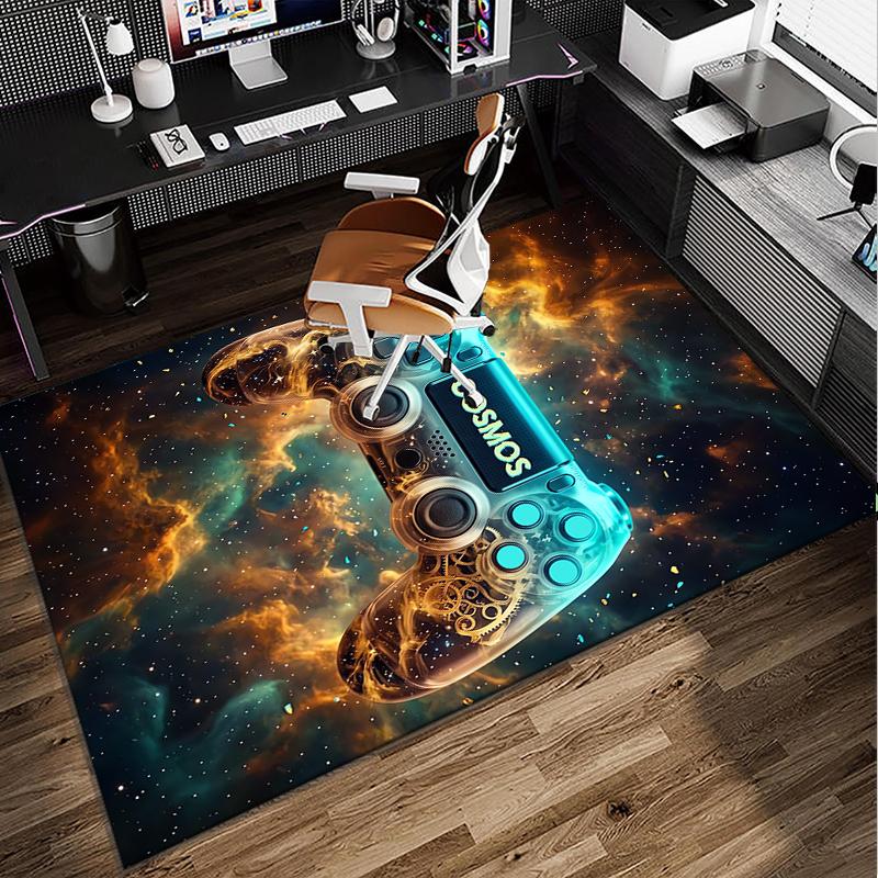 Player Control Duel Office Rug Chair Mat, Entryway Carpet, Suitable for Front Door, Bedroom, Living Room, Desk, Holiday Gift