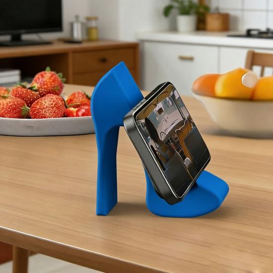Shoe Phone Holder 3D Printed High Heel Shoe Shaped Cell Phone Display Stand for Home Office Desk Table