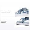 Air 1 Low ALT PS Washed Denim Kids Sneakers White Dutch-Blue DM8948-100