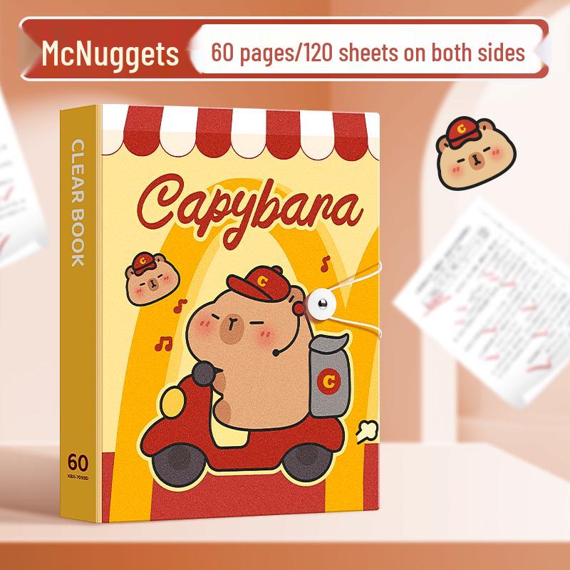 Landscaping Sticker & Photo Album A5 Loose-Leaf, Polaroid & Postcard Card Holder, A4 Single Grid Large