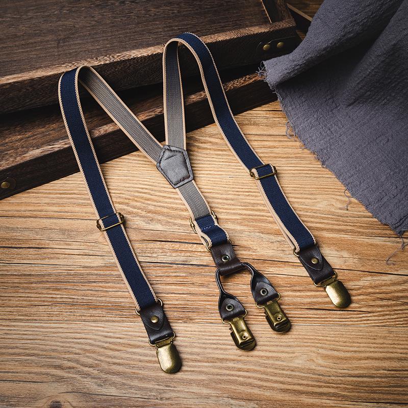 Japanese Retro Kids Non-Slip Elastic Suspenders - Unisex, Trendy, Versatile, for Big Kids