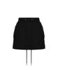 More Than Black Logo Cargo Sweat Skirt