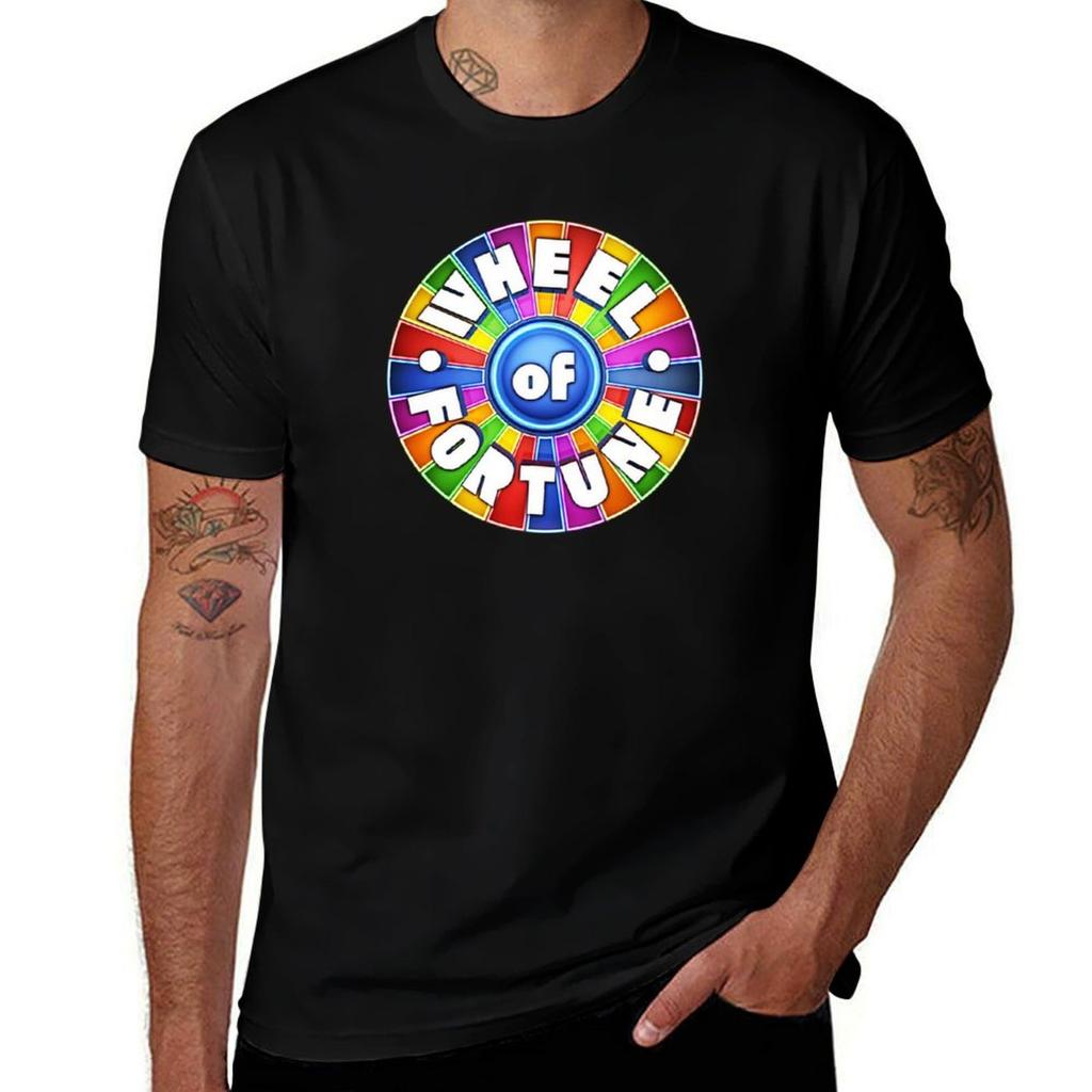 New Wheel Of Fortune Family Reality Games Show Quiz Tshirt Plus Size Basic Short Sleeve Top